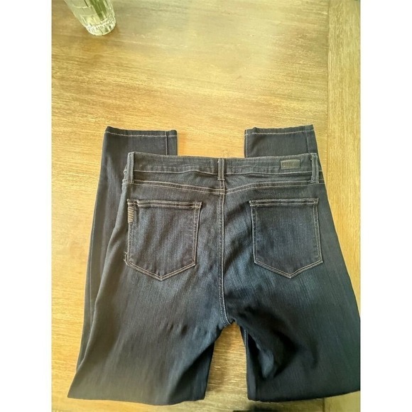 Paige Women's Skyline Skinny Jeans Size 32 Dark Wash Blue Denim - Picture 11 of 11